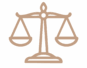 Pictogramme de la balance de la justice